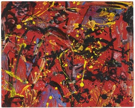 "Composición roja" de Jackson Pollock