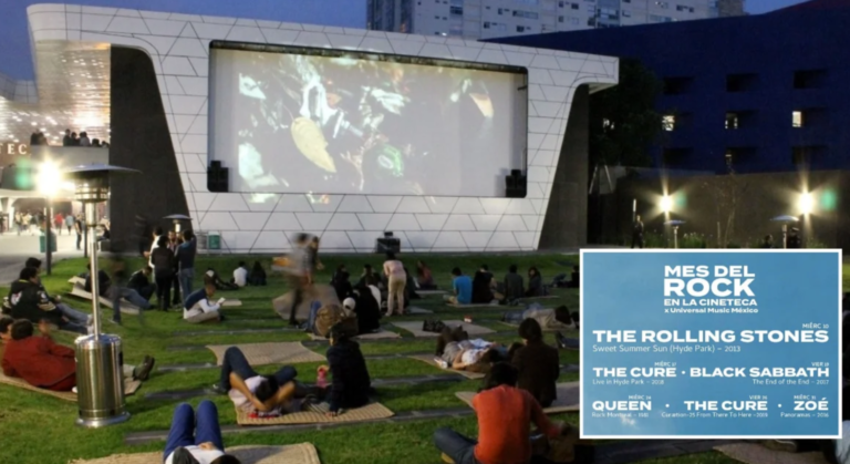 La Cineteca celebrará el Día Internacional del Rock con conciertos y documentales al aire libre.