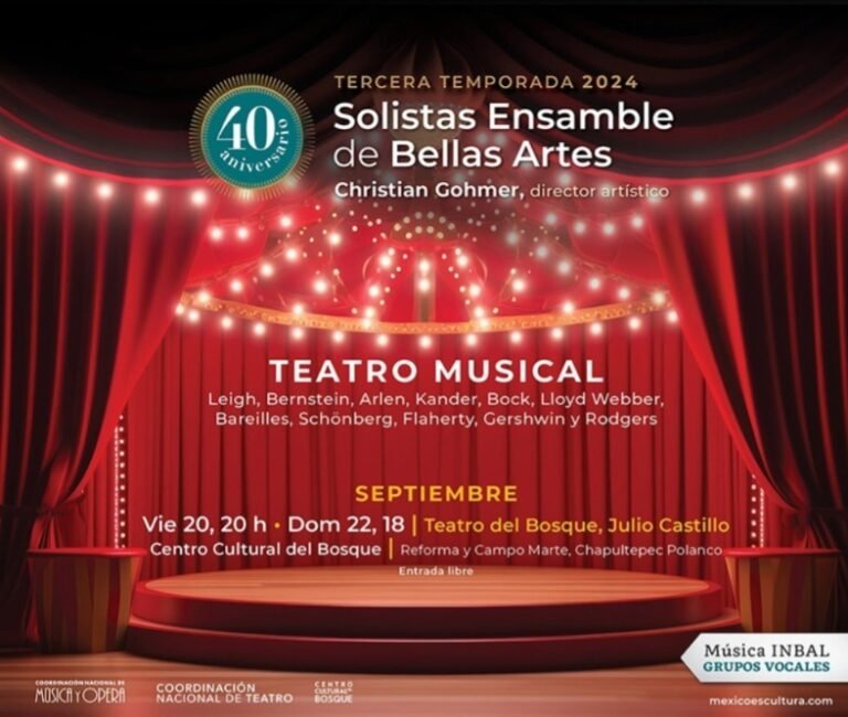Solistas Ensamble de Bellas Artes celebra sus 40 años con un programa dedicado a lo mejor del teatro musical